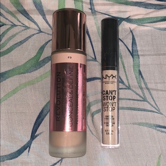 Makeup Revolution Foundation/ Nyx Concealer - Picture 2 of 4